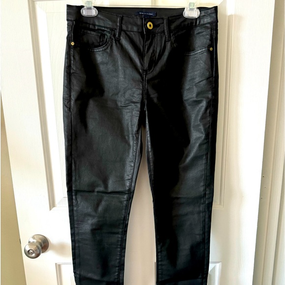 Tommy Hilfiger Denim - Tommy Hilfiger Faux Leather Jeans, 6 Black, NWOT